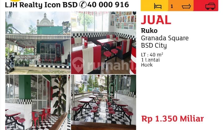 Dijual Ruko Beserta Dengan Interior & Perlengkapan Kitchen Resto Full Furnished Siap Untuk Usaha Kuliner Di Bsd City