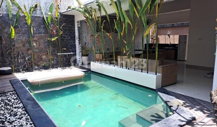 Modern 2 Bedroom House With Private Pool For Rent In West Gatsu, Denpasar