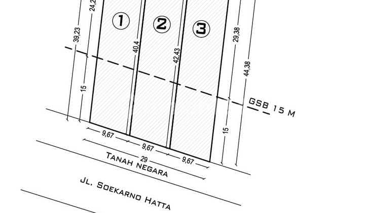 Tanah Di Soekarno Hatta Mainroad Kota Bandung