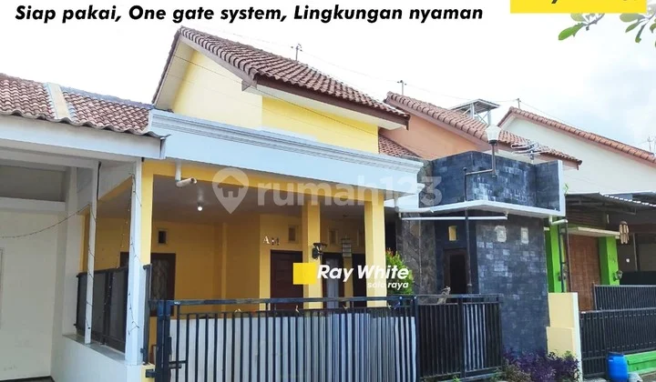 For Rent Ready-to-Occupy Cluster House Affordable Price Gentan Solo Location