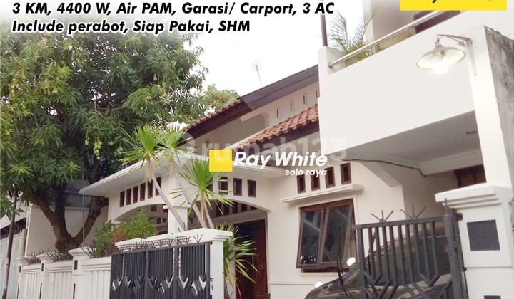 Dijual Rumah Mewah 2 Lantai Furnished di Manahan Dekat Stadion