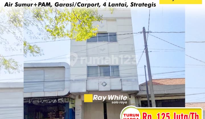 Disewakan Ruko 3 Lantai Di Jalan Yos Sudarso Solo Kawasan Bisnis