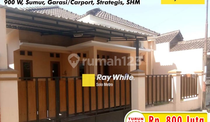 Rumah Murah Tanah Luas Siap Huni Hanya 1 Menit Ke Pasar Jongke Solo