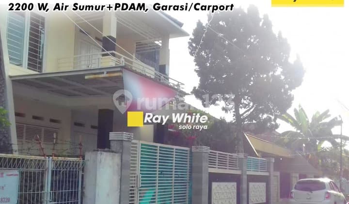 Rumah 2 Lantai Siap Pakai di Manahan Lokasi Premium Dekat Mall