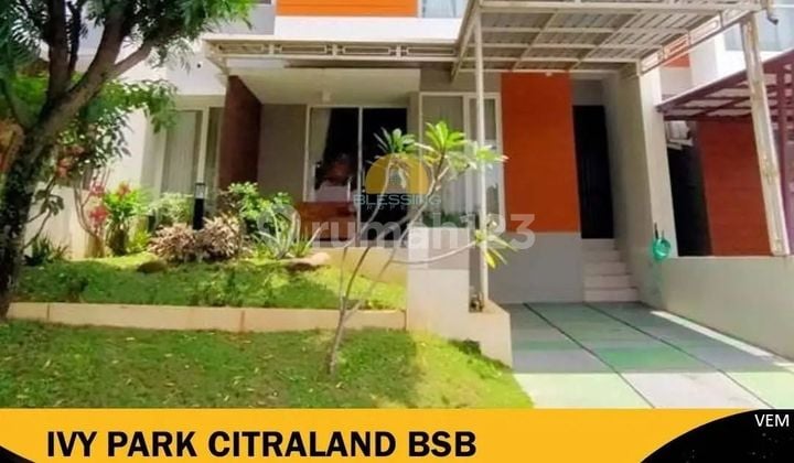 Disewakan Rumah Ivy Park Citraland Bsb, Semarang Barat. Full Furnished Lengkap. Rumah Bagus 2 Lantai. Pemandangan Pegunungan, Udara Sejuk.