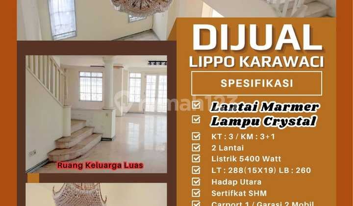 Dijual Cepat Rumah @lippo Karawaci