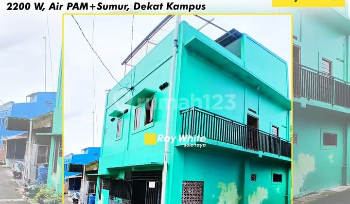Dijual Kost Aktif 3 Lantai Dekat Kampus STIKES Mojosonngo, Solo