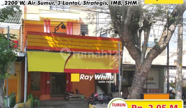 Ruko 3 Lantai Dijual di Kerten Laweyan Surakarta (Turun Harga)