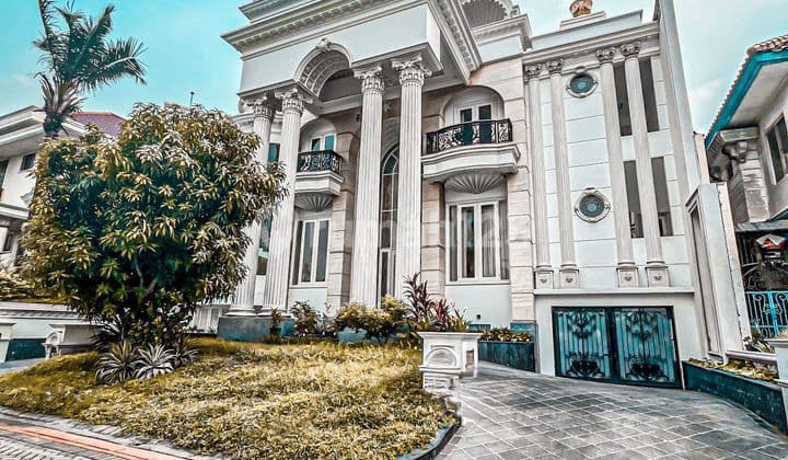 Rumah Classic Mewah Surabaya Barat Pakuwon Indah Ada Basement