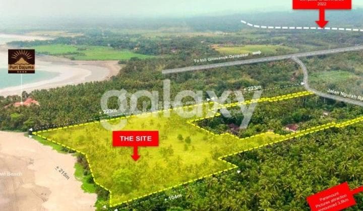 Tanah Stunning View Medewi Beach di Pekutatan Jembrana, Bali