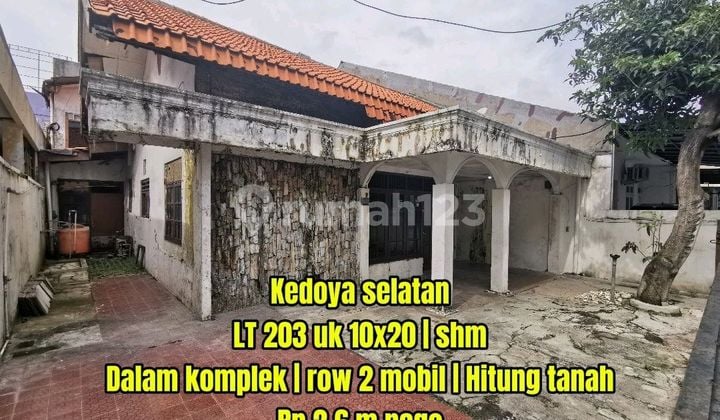 Rumah Lama Hitung Tanah Lebar 10 Komplek Kedoya Jakarta Barat