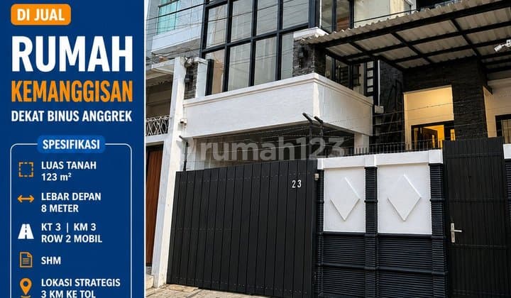 2-Story Ready-to-Occupy House, Strategically Located Near Binus Anggrek Campus, West Jakarta