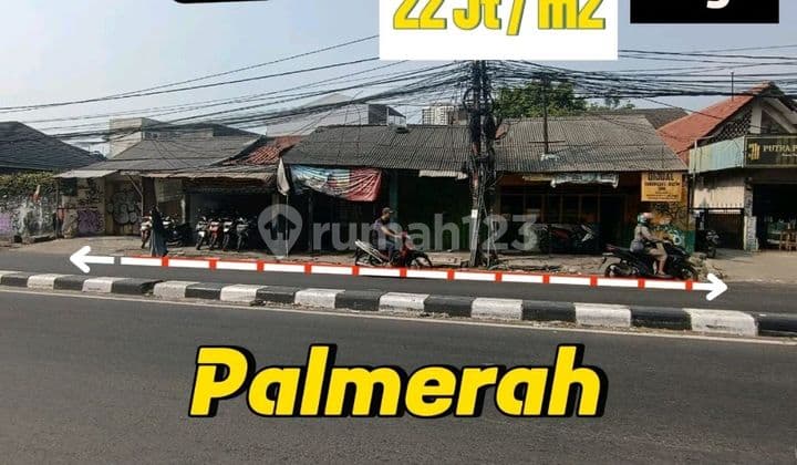Lokasi Emas! Harga Masih Nego! Tanah Simpang Empat Rawabelong Palmerah Kebon Jeruk Tepi Jalan Utama Dekat Roti Romi Jakarta Barat