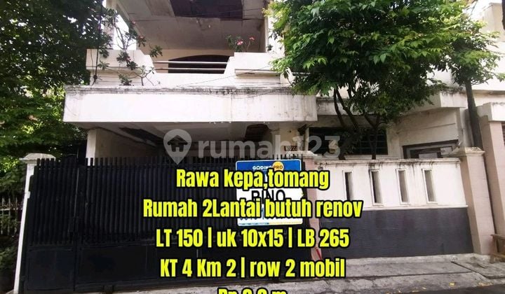 Rumah 2Lt Dalam Komplek Rawa Kepa Tomang Jakarta Barat