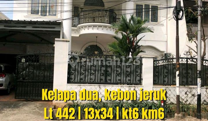 Rumah 2Lt Siap Huni Tepi Jalan Kelapa Dua Jakarta Barat
