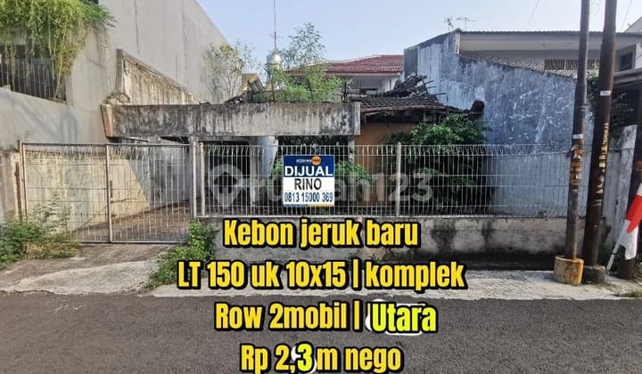 Lokasi Emas! Harga Murah! Tanah Kotak 10×15 M Hadap Utara - Komplek Kebon Jeruk Baru Jakarta Barat