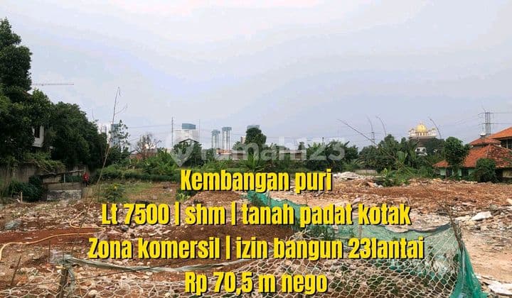 Tanah Kotak Strategis Pusat Keramaian Puri Kembangan Jakarta Barat