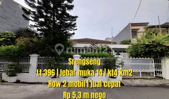 Rumah Lama Terawat Lebar 14 Srengseng Jakarta Barat