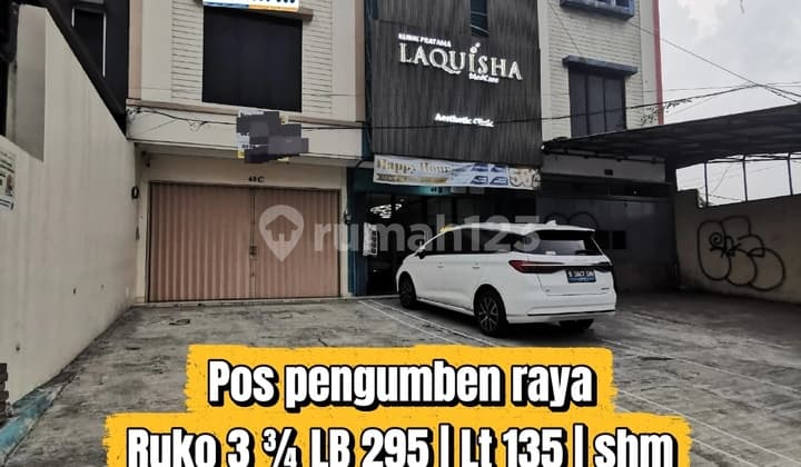 Ruko 3¾ Lantai Siap Huni Tepi Jalan Raya Pos Pengumben Jakarta Barat
