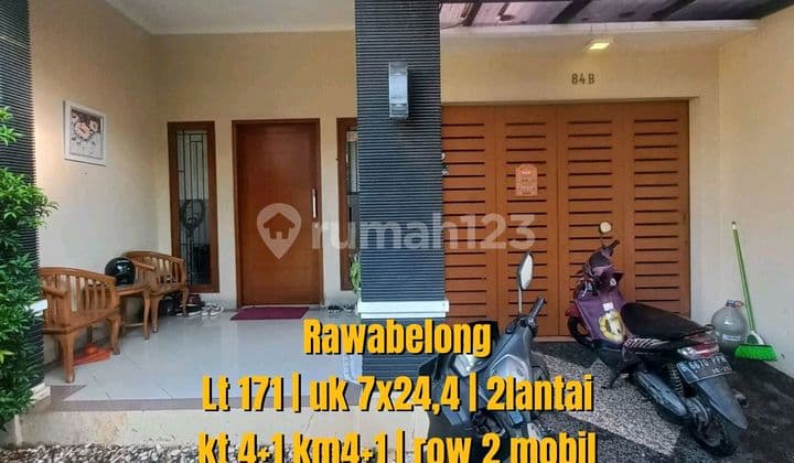 Lokasi Emas! Harga Masih bisa Nego! Rumah 2 Lantai Siap Huni Lebar 8 Meter Strategis 5 Menit ke Jalan Bang Pitung Rawabelong Jakarta Barat
