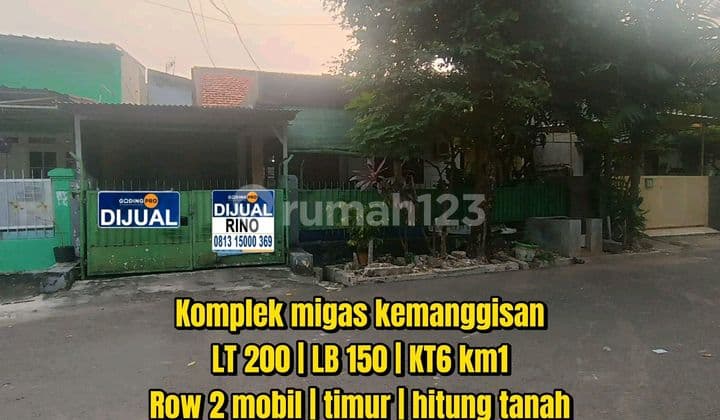 Rumah Lama Dalam Komplek Dekat Kampus Binus Kijang Jakarta Barat