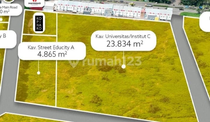 Kavling Tanah Komersil Karawang Barat Untuk Universitas Atau Sekolah