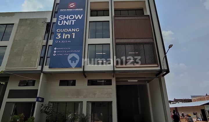 Gudang + Kantor 4 Lantai .5 Mnit Bndara Soekarno Hatta