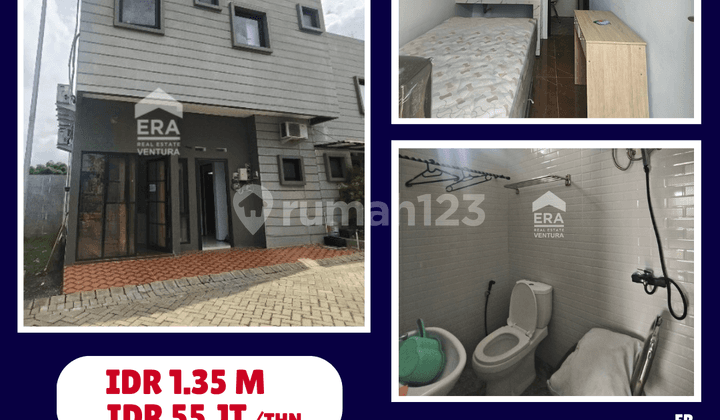 Rumah Fully Furnished Di Kvadra Araya, Dekat BINUS, Courtyard