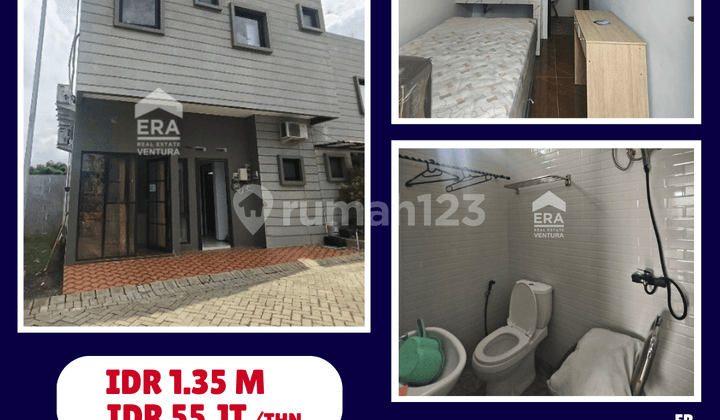 Rumah Fully Furnished Di Kvadra Araya, Dekat BINUS, Courtyard