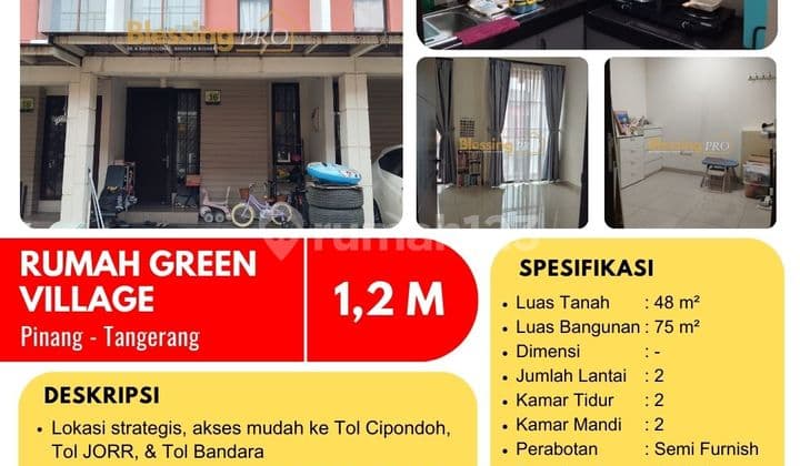Dijual Rumah Green Village Tangerang