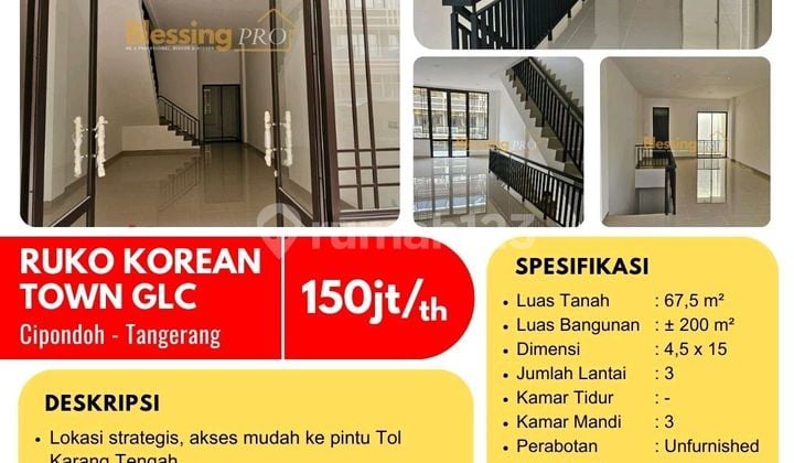 For Rent: Korean Town Ruko at GLC