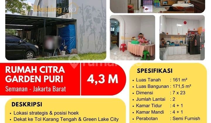 Rumah Luas Citra Garden Puri