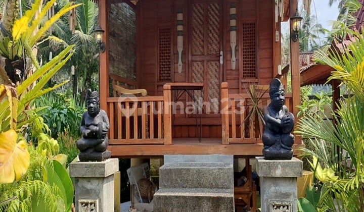 Cm471 Sewa/ Jual Rumah Joglo View Sawah Nongan Raya Besakih Karangasem Bali Dekat Besakih Temple Klungkung Kintamani