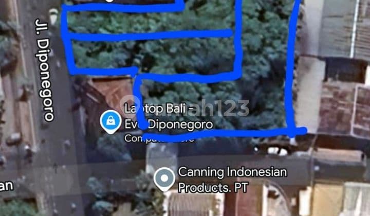 K550 Jual Tanah Luas 14,86 Are di Ponegoro Denpasar Bali Dekat Ramayana Mall Rs Sanglah Sesetan Teuku Umar Kerobokan