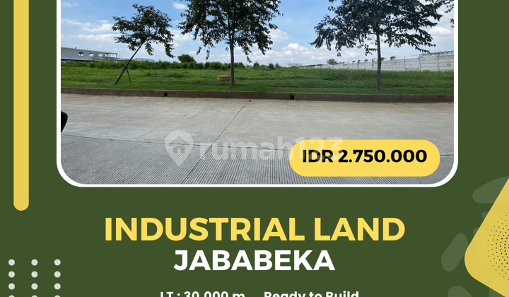 Unit Terbatas Tanah Industri Jababeka Siap Bangun