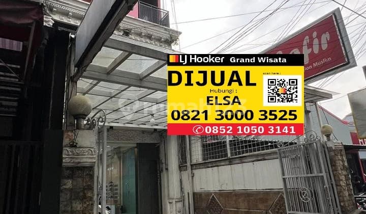 Dijual Ruko 4 Lantai Luas 127 M2. Area Komersil Cocok Dijadikan Kantor/ Klinik/ Tempat Bimbel/ Salon. Buah Batu Bandung