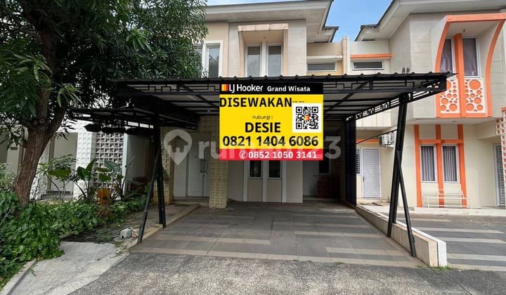 Disewakan Rumah 4+1 Luas Tanah 180 M2 Kamar Tidur Dalam Cluster Grand Wisata Bekasi