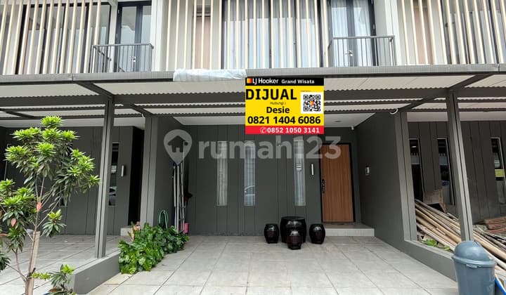 Dijual Rumah Cluster Z Living Grand Wisata Siap Huni, 2 Lantai Semi Furnished, 3 Kamar Tidur, Bisa Kpr, Akses Langsung Tol Tambun Grand Wisata Bekasi