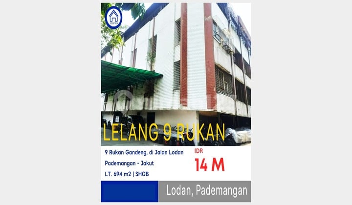 Dijual Rukan Lodan Dijual 9 Rukan Lodan Ancol Pademangan Ayda