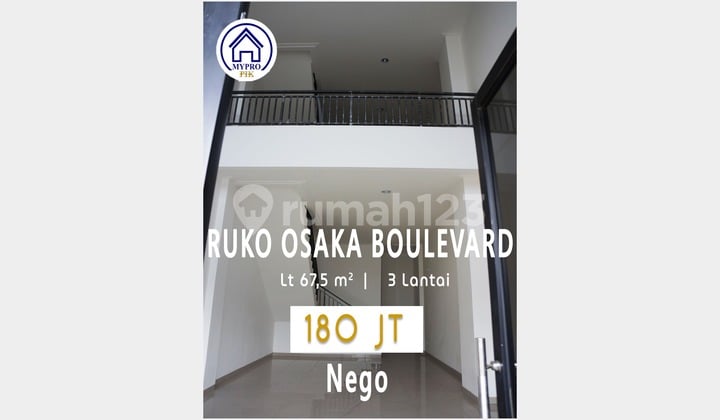 Ruko Osaka Jalan Raya Disewa Pik2 Dekat Apartemen Osaka Rs Hermina Harga Nego