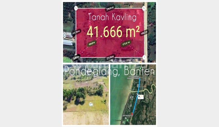 Pandeglang Banten Land for Sale, Location: Jl Raya Panimbang, Pandeglang, Banten, SHM 41,666 M2, South Facing, Near Toll Exit, Close to Beach Pandeglang Banten Land for Sale, Location: Jl Raya Panimbang, Pandeglang, Banten, SHM 41,666 M2, South Facing, Near Toll Exit, Close to Beach
