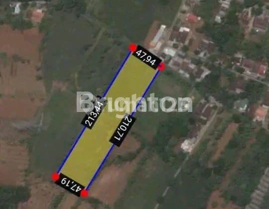 KARANGANYAR : MOJOGEDANG, 1 (SATU) HA, TANAH TEGALAN KERING, AKSES MASUK TRUK.