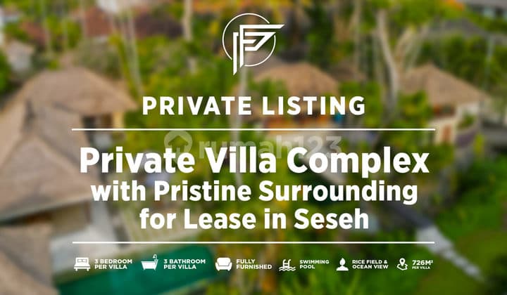 Private Villa Complex With Pristine Surrounding For Lease In Seseh