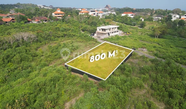 Tanah Freehold Premium di Ungasan - Pemandangan Laut, Gwk & Bandara, Lingkungan Villa Mewah
