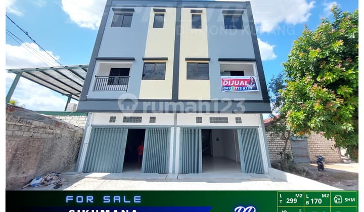DI JUAL RUKO MURAH LOKASI STRATEGIS PINGGIR JALAN RAYA SIKUMANA KOTA KUPANG NTT