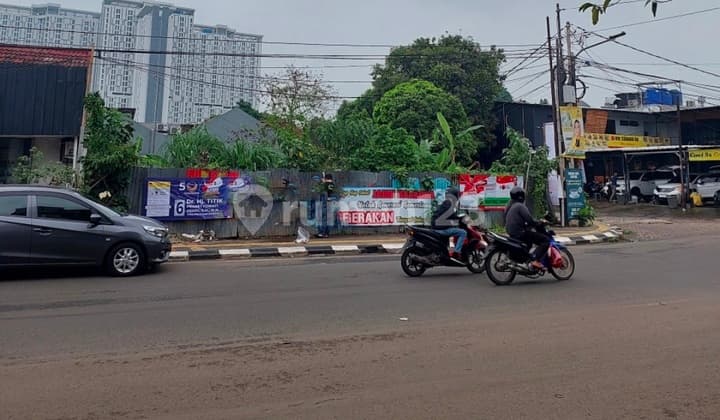 Sewa Tanah 408M2 Hoek Strategis & Ramai , Nusaloka Setpong Tangerang