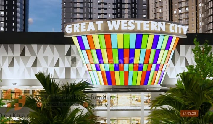 Apartemen Tower B 2 Kamar Tidur Furnished di Great Western Serpong Apartment Tangerang Banten