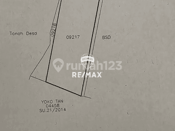 For Sale Commercial Corner Land in Pagedangan 484 M² 2 Road Frontage, Strategic Location