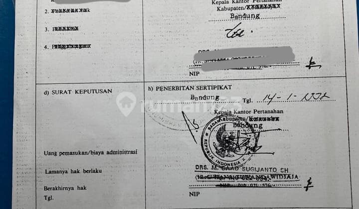 TANAH DI SADANG, MARHAHAYU SELATAN, BANDUNG