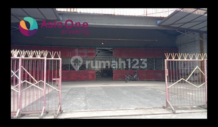 DI JUAL GUDANG DAERAH PINGGIR JALAN RAYA SERANG KM 12,5 CIKUPA DI TANGERANG